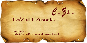 Czédli Zsanett névjegykártya